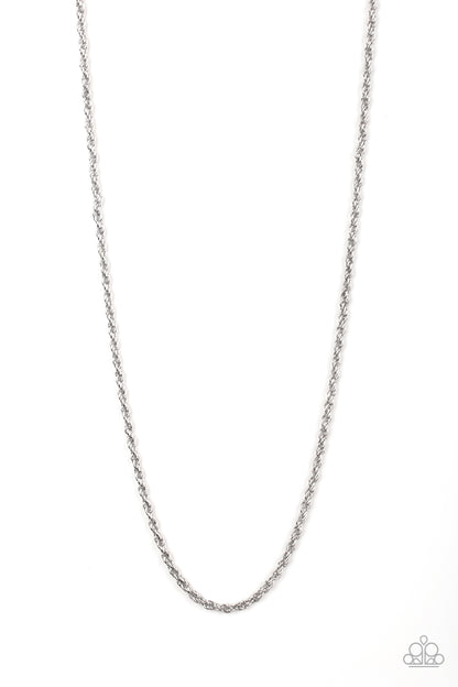 The Go-To Guy Silver Urban Necklace - Paparazzi Accessories