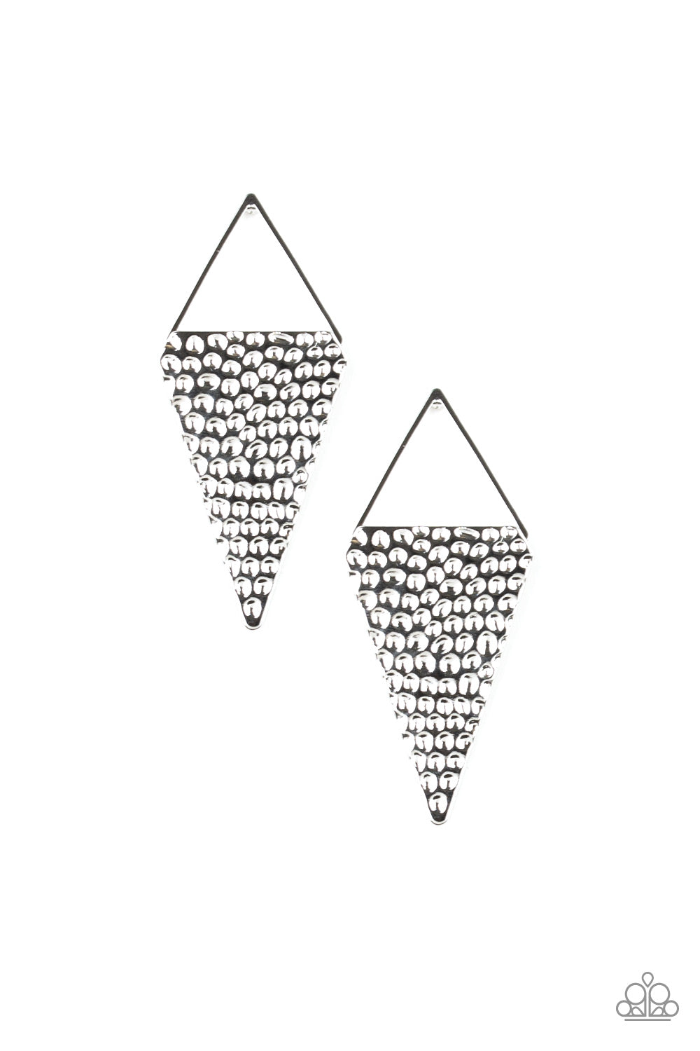 Have A Bite Silver Earring - Paparazzi Accessories