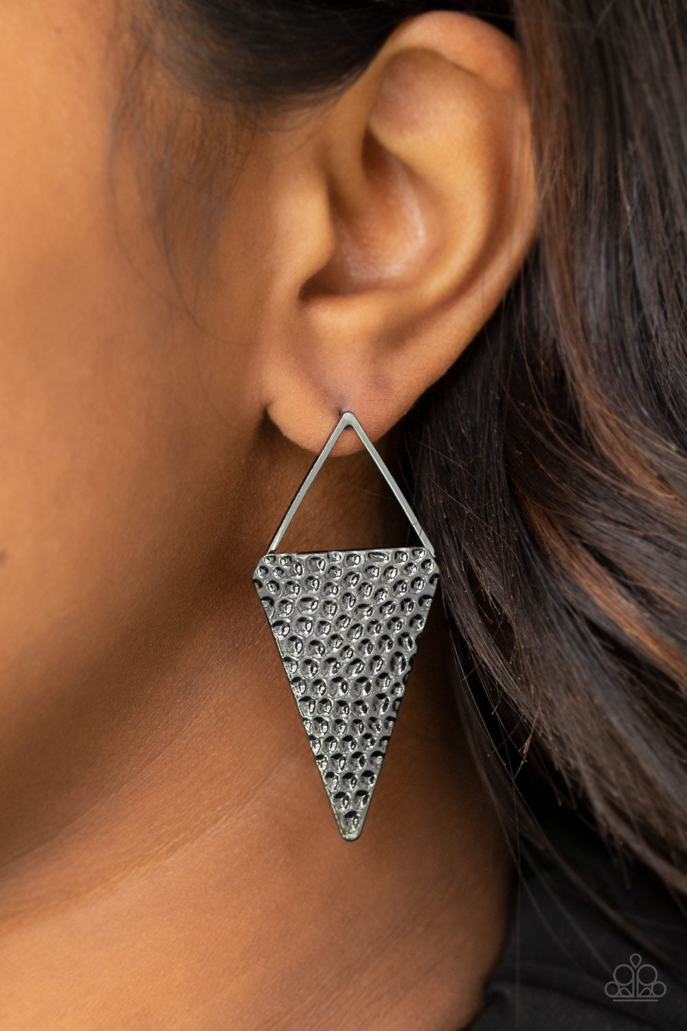 Have A Bite Black Earring - Paparazzi Accessories