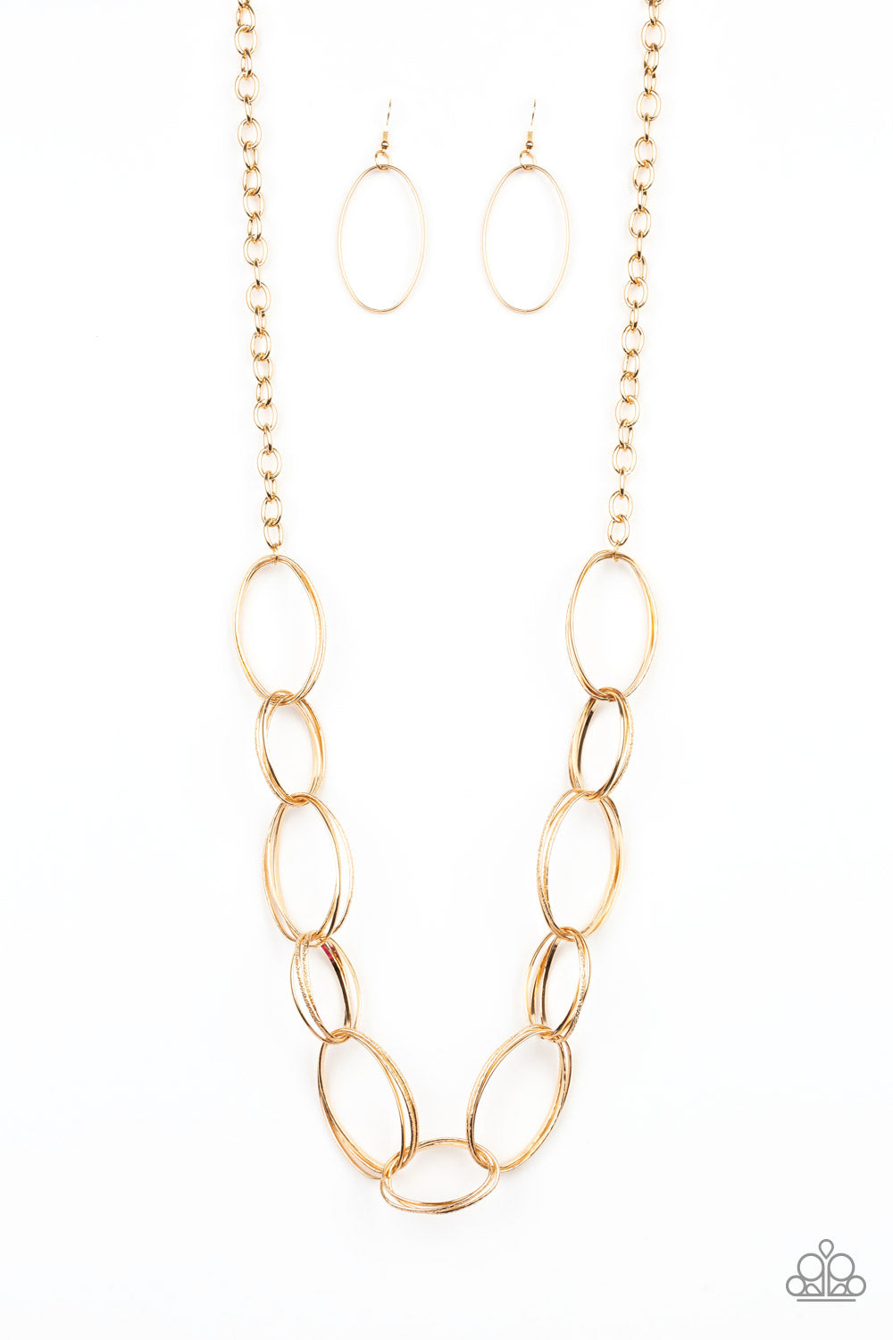 Ring Bling Gold Necklace - Paparazzi Accessories