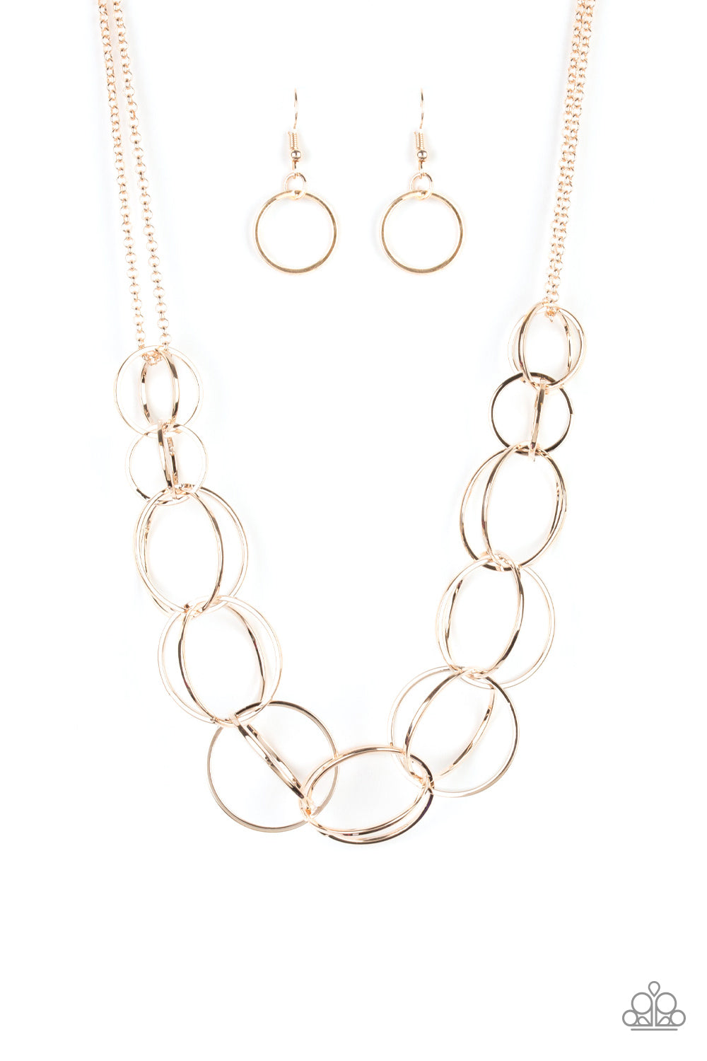Space Walk Rose Gold Necklace - Paparazzi Accessories