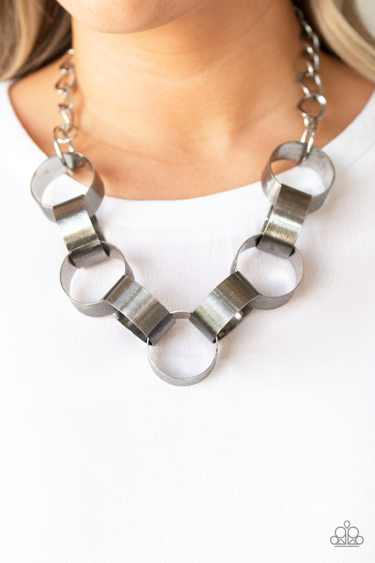 Big Hit Silver Necklace - Paparazzi Accessories