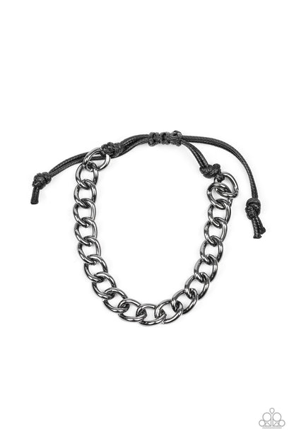 Sideline Black Urban Bracelet - Paparazzi Accessories