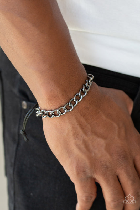Sideline Black Urban Bracelet - Paparazzi Accessories