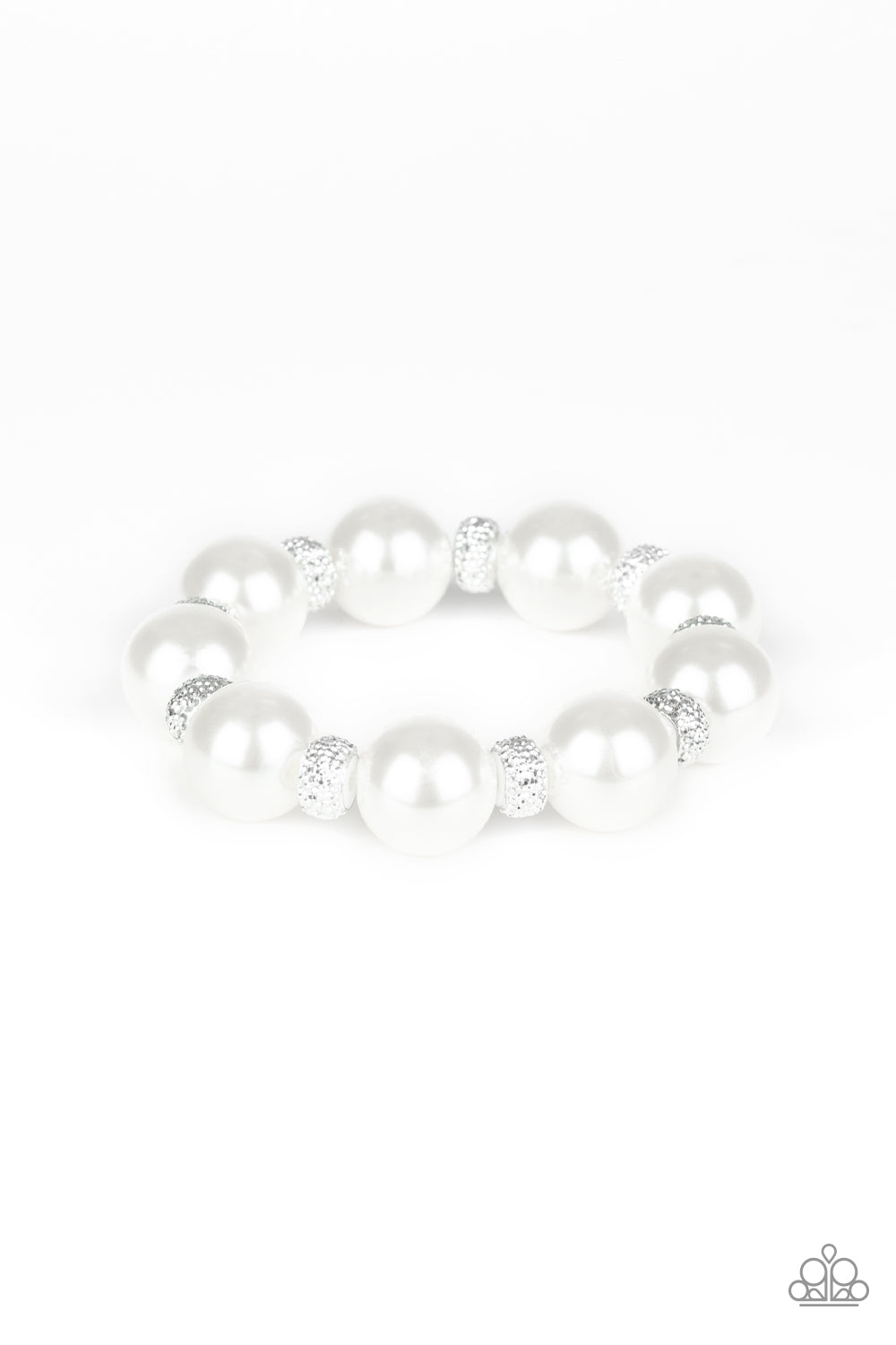 Extra Elegant White Pearl Bracelet - Paparazzi Accessories