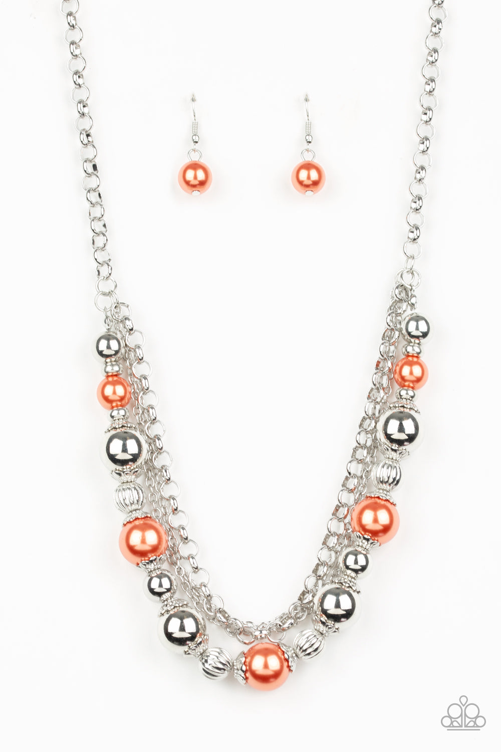 5th Avenue Romance Orange Necklace - Paparazzi Accessories