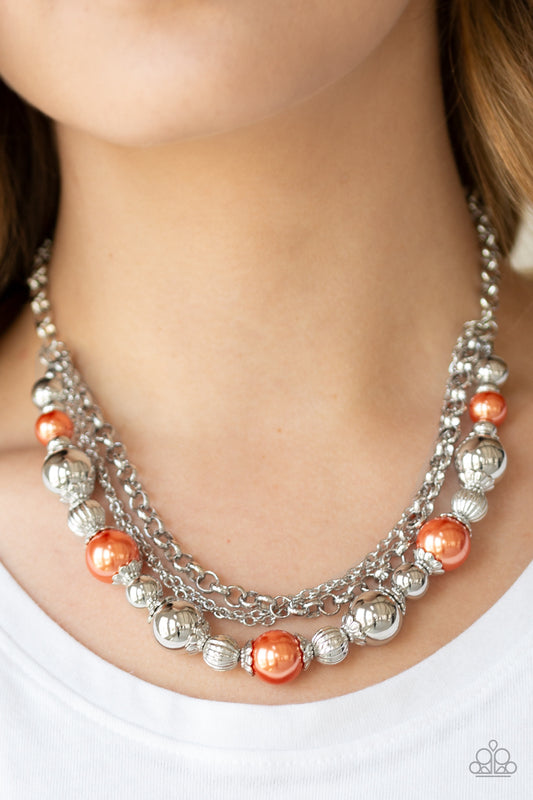 5th Avenue Romance Orange Necklace - Paparazzi Accessories
