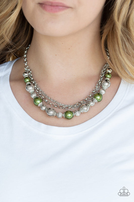 5th Avenue Romance Green Necklace - Paparazzi Accessories