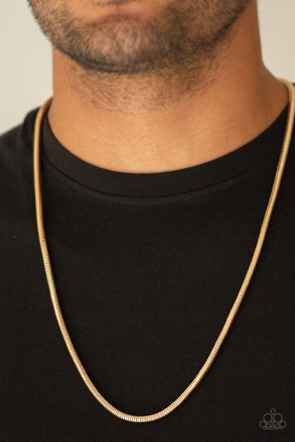 Victory Lap Gold Urban Necklace - Paparazzi Accessories