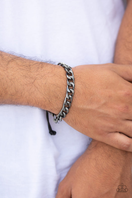 Rulebreaker Black Urban Bracelet - Paparazzi Accessories
