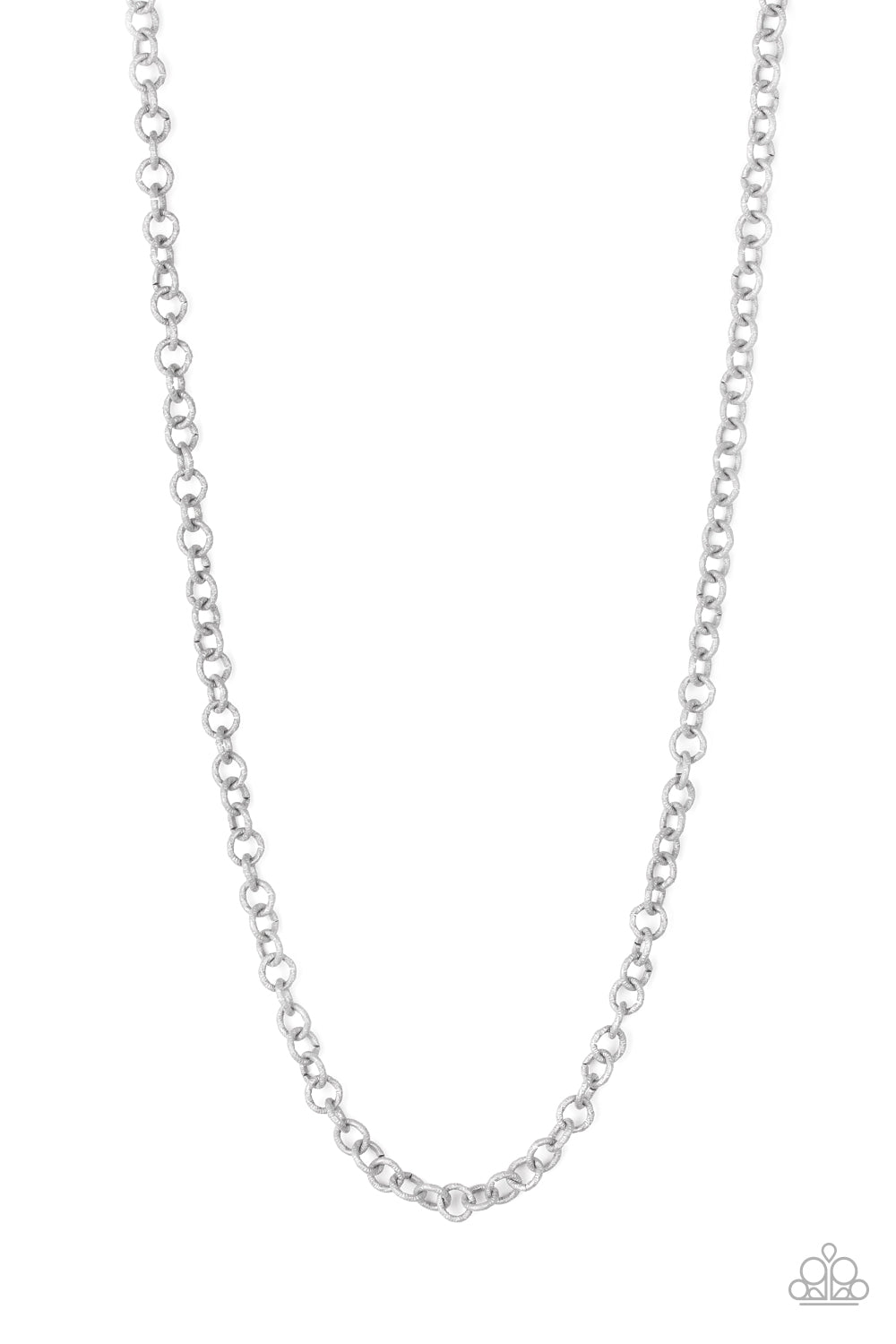 Courtside Couture Silver Urban Necklace - Paparazzi Accessories