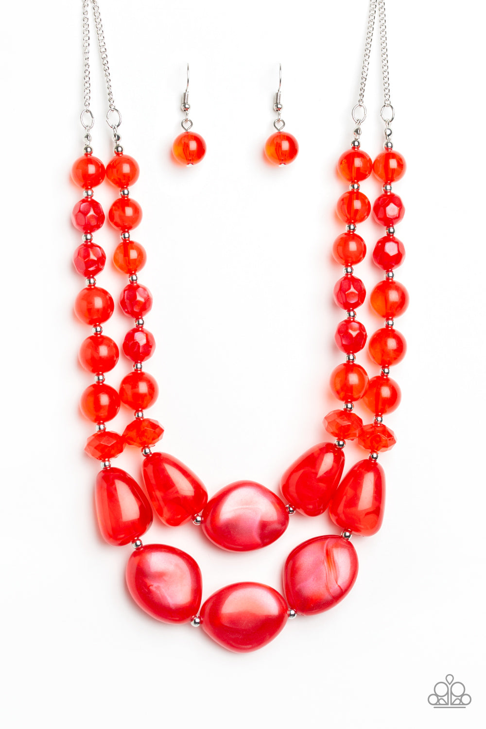 Beach Glam Red Necklace - Paparazzi Accessories
