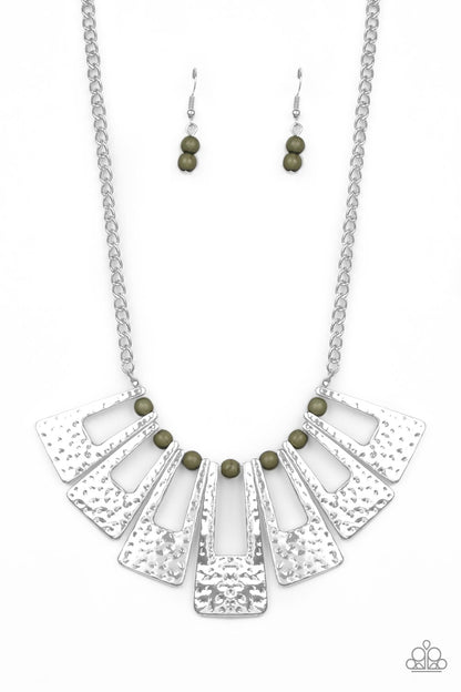 Terra Takeover Green Necklace - Paparazzi Accessories