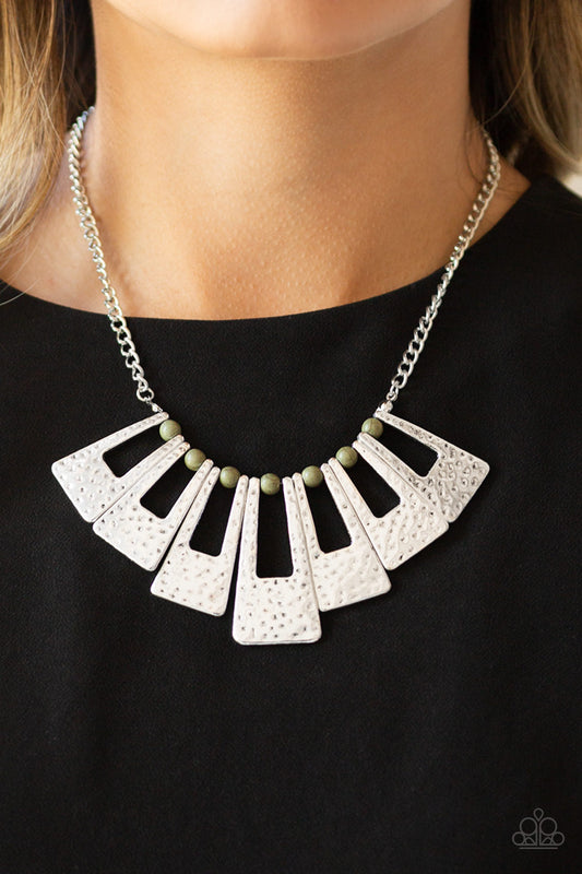 Terra Takeover Green Necklace - Paparazzi Accessories