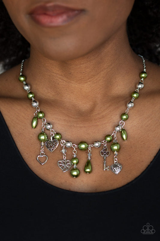 Renaissance Romance Green Necklace - Paparazzi Accessories