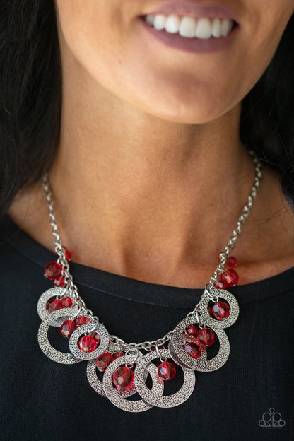 Turn It Up Red Necklace - Paparazzi Accessories