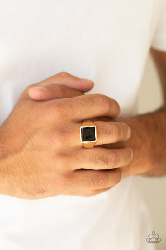 Fresh Start Gold Urban Ring - Paparazzi Accessories