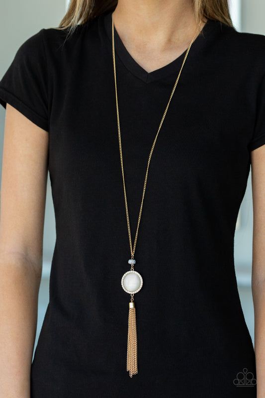 Sparkling Spectacle Gold Necklace - Paparazzi Accessories