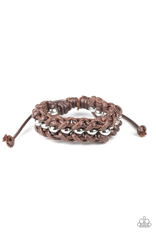 Motor Pool Brown Urban Bracelet - Paparazzi Accessories