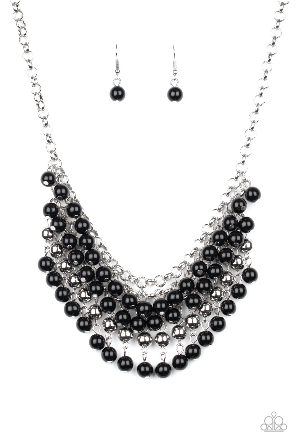 Jubilant Jingle Black Necklace - Paparazzi Accessories