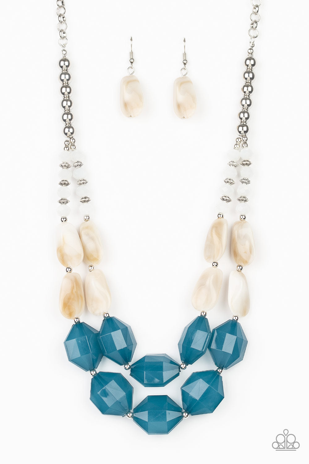 Seacoast Sunset Blue Necklace - Paparazzi Accessories