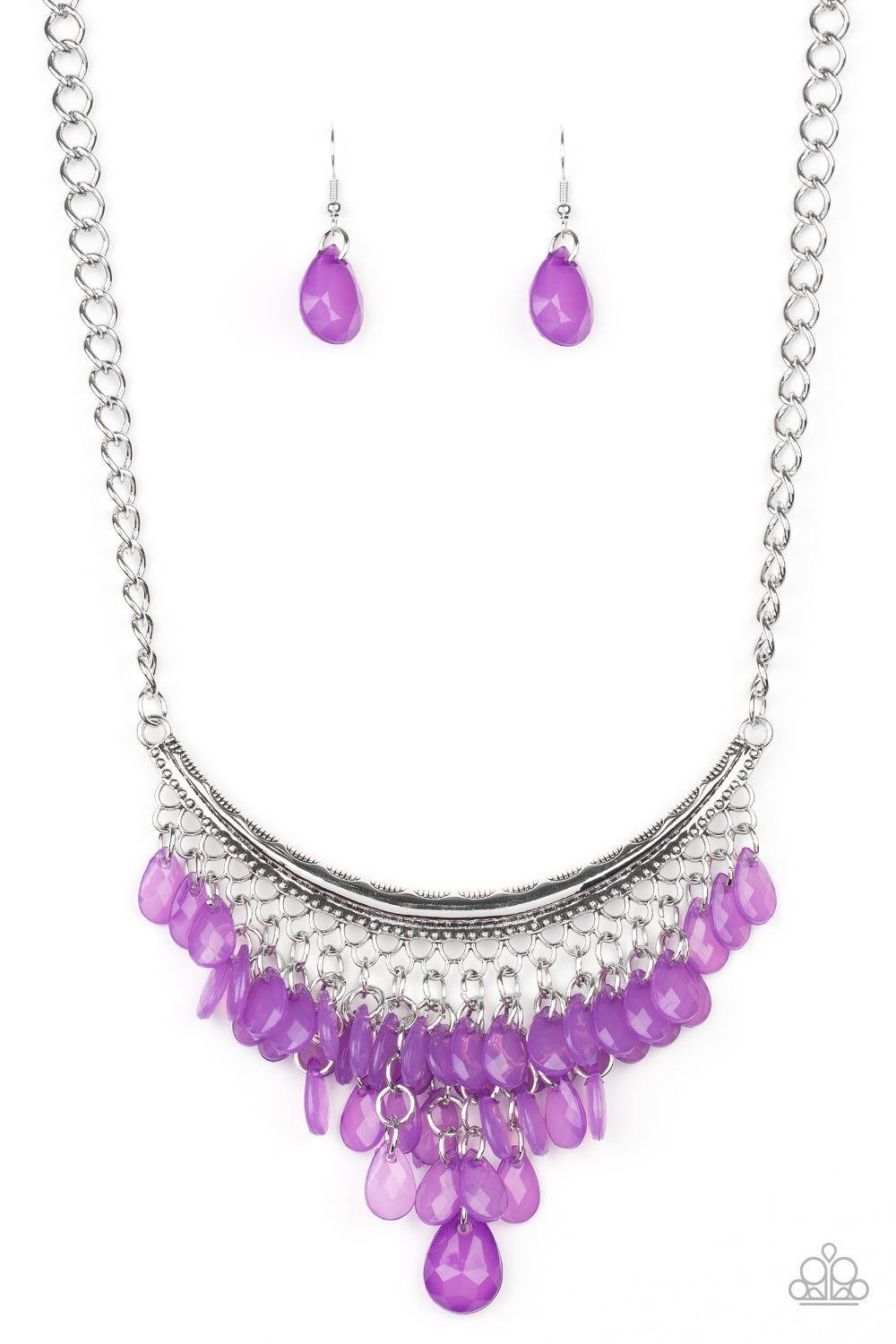 Rio Rainfall Purple Necklace - Paparazzi Accessories
