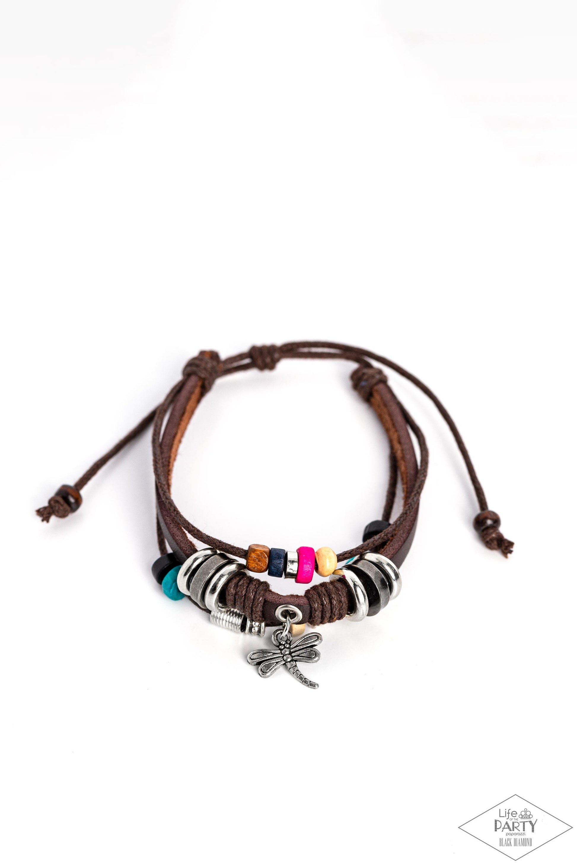Fly High Dragonfly Brown Unisex Bracelet - Paparazzi Accessories