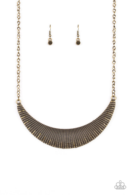 Modern Day Moonshine Brass Necklace- Paparazzi Accessories