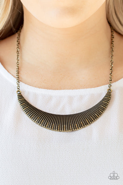 Modern Day Moonshine Brass Necklace- Paparazzi Accessories