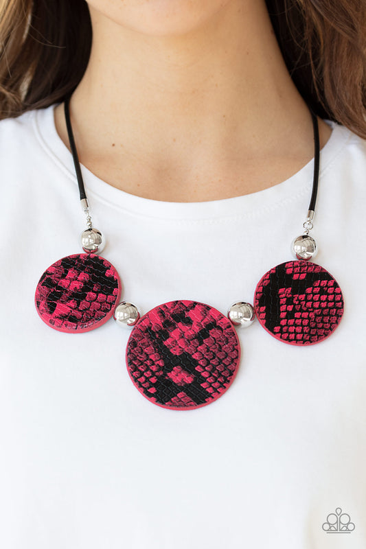 Viper Pit Pink Necklace - Paparazzi Accessories