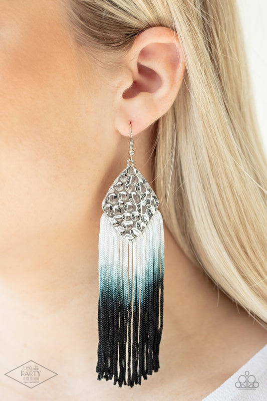 Dip In Black Earring - Paparazzi Accessories
