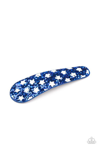 All American Girl Blue Hair Clip - Paparazzi Accessories