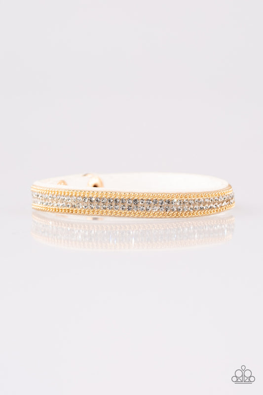 Babe Bling White Wrap Bracelet - Paparazzi Accessories