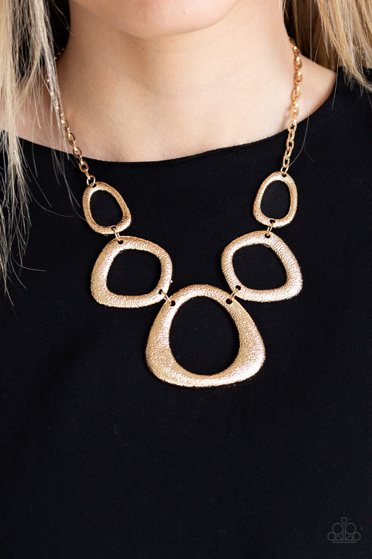 Backstreet Bandit Gold Necklace - Paparazzi Accessories