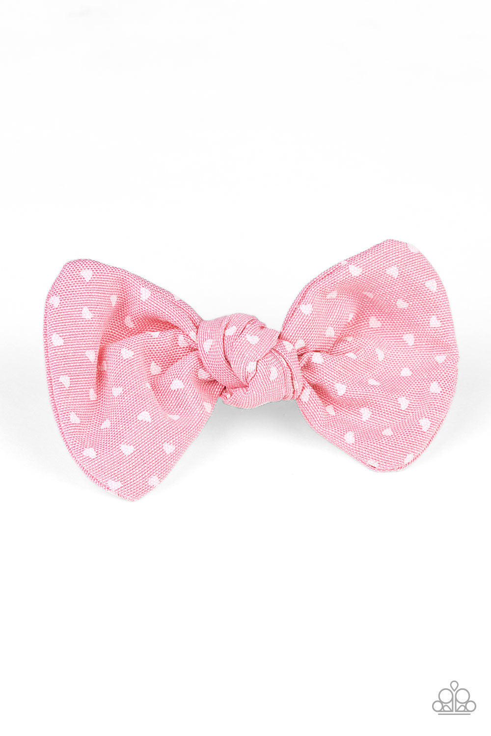 BOW a Kiss Pink Hair Clip - Paparazzi Accessories