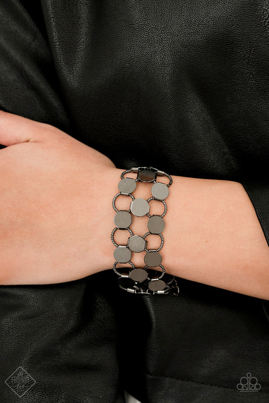 Cast a Wider Net Gunmetal Bracelet - Paparazzi Accessories
