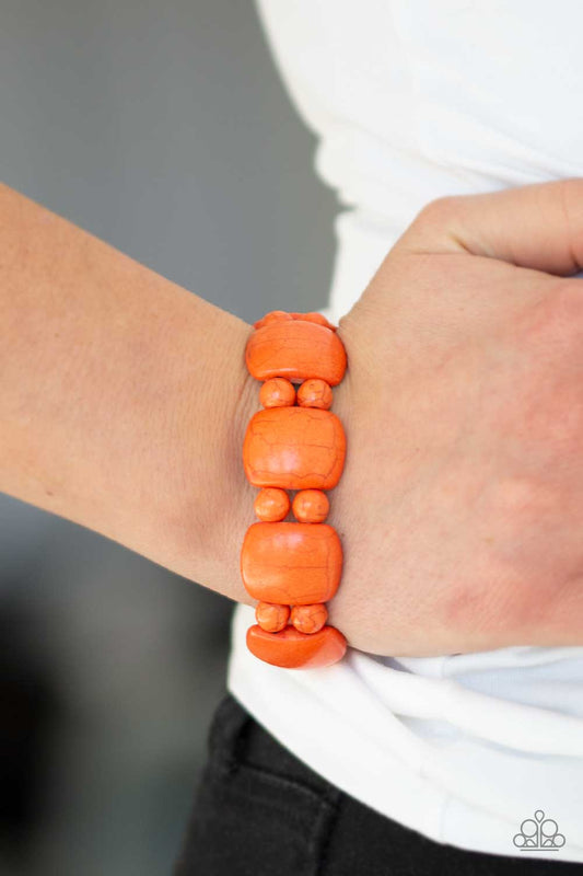 Dont Be So NOMADIC! Orange Bracelet - Paparazzi Accessories