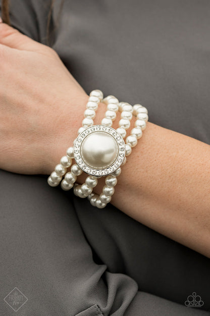 Fiercely 5th Avenue White Pearl Complete Trend Blend (April 2020) - Paparazzi Accessories