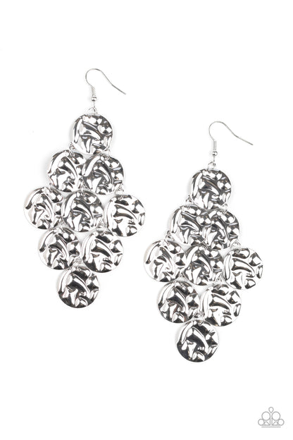 Metro Trend Silver Earring - Paparazzi Accessories
