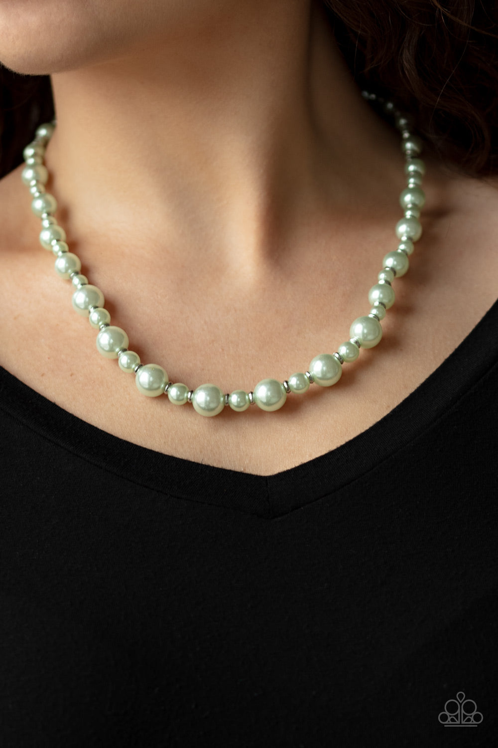 Pearl Heirloom Green Pearl Necklace - Paparazzi Accessories