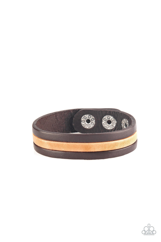 Plain View Brown Urban Bracelet - Paparazzi Accessories