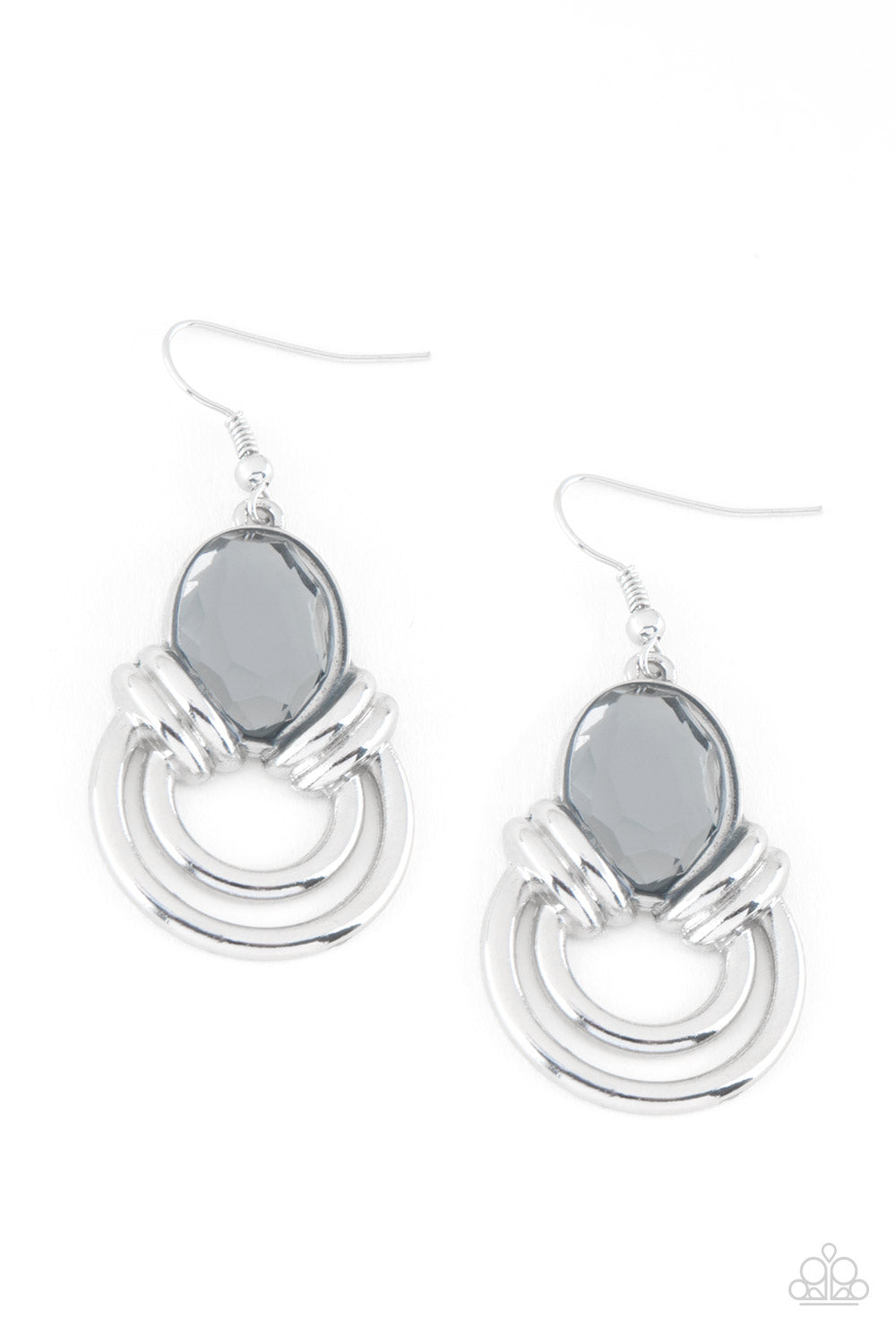 Real Queen Silver Earring - Paparazzi Accessories