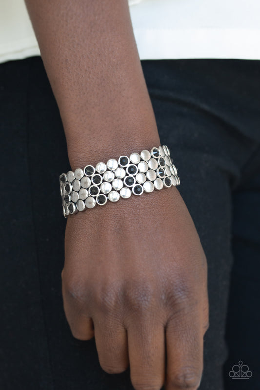 Scattered Starlight Black Bracelet - Paparazzi Accessories