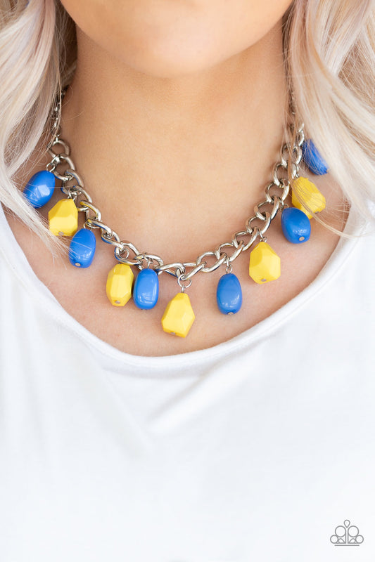 Take The COLOR Wheel! Multi Necklace - Paparazzi Accessories - jazzy-jewels-gems