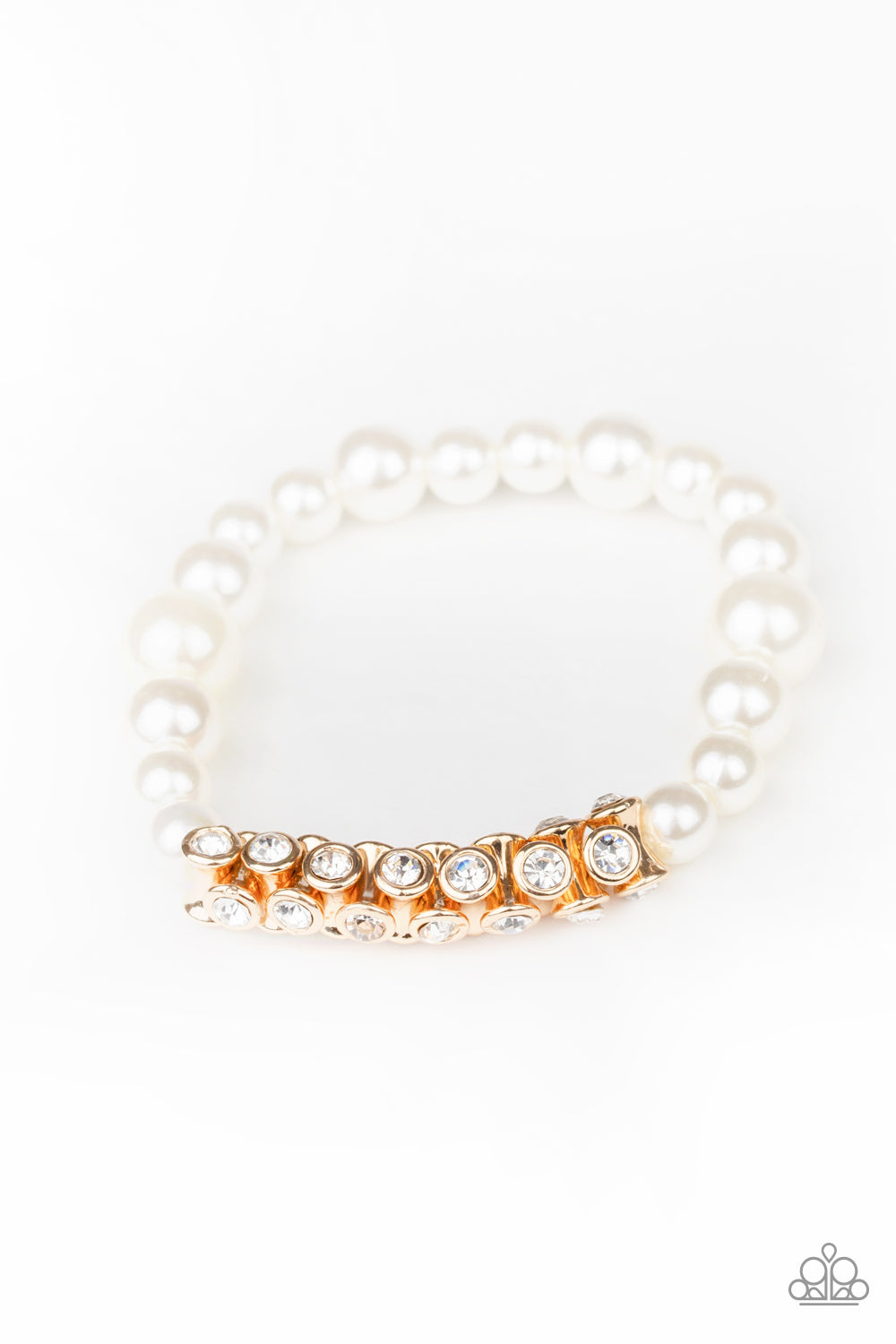 Traffic-Stopping Sparkle Gold Bracelet - Paparazzi Accessories
