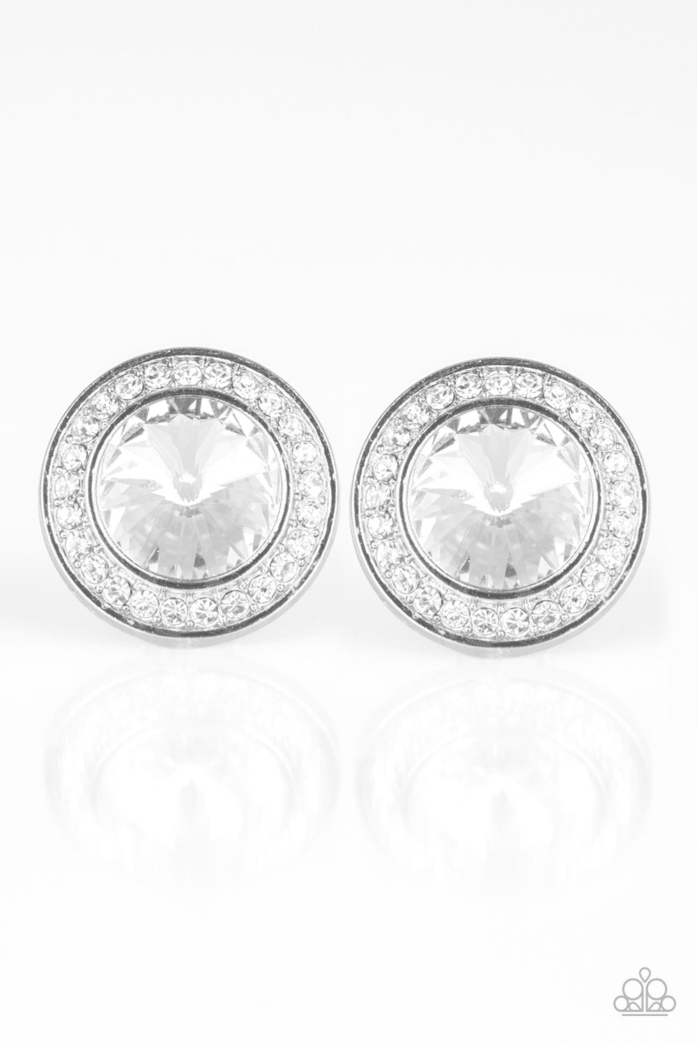 What Should I BLING? White Earring - Paparazzi Accessories