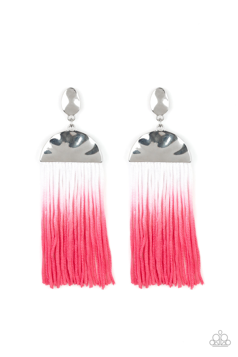 Rope Them In Pink Earring - Paparazzi Accessories