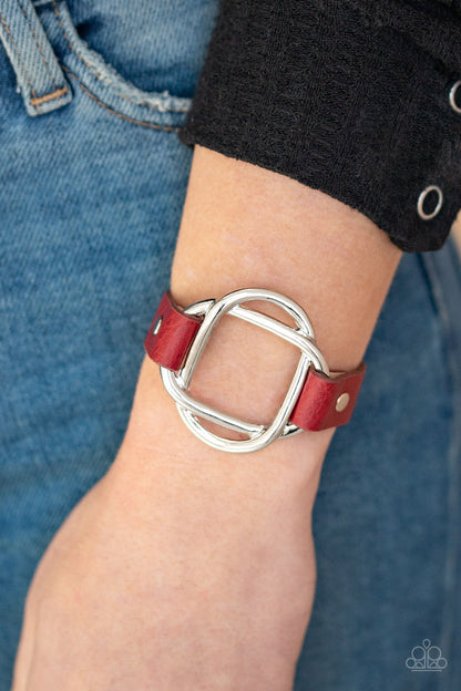 Nautically Knotted Red Wrap Bracelet - Paparazzi Accessories