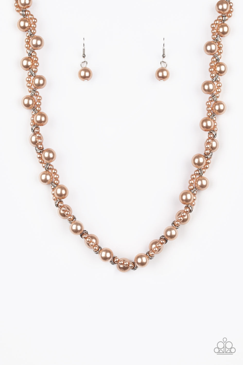 Uptown Opulence Brown Necklace - Paparazzi Accessories