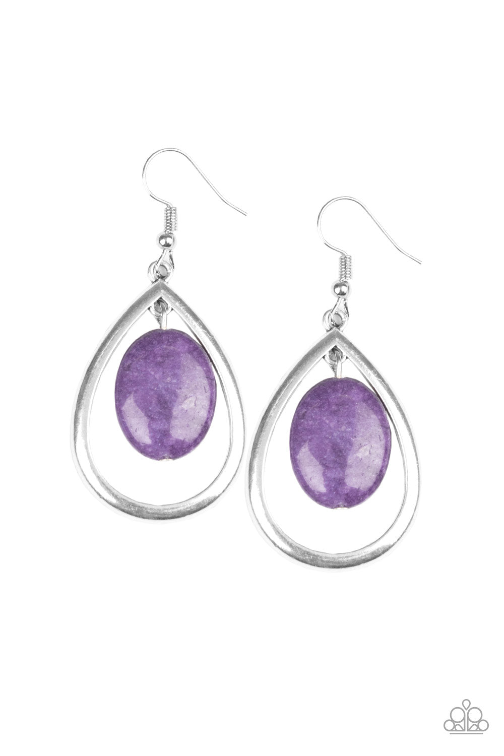Seasonal Simplicity Purple Earring - Paparazzi Accessories